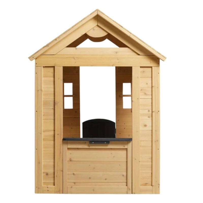 Детска Къща GINGER HOME, Дървена, Игра на Открито в Двора и Градината, 140 х 112 x 108 см.