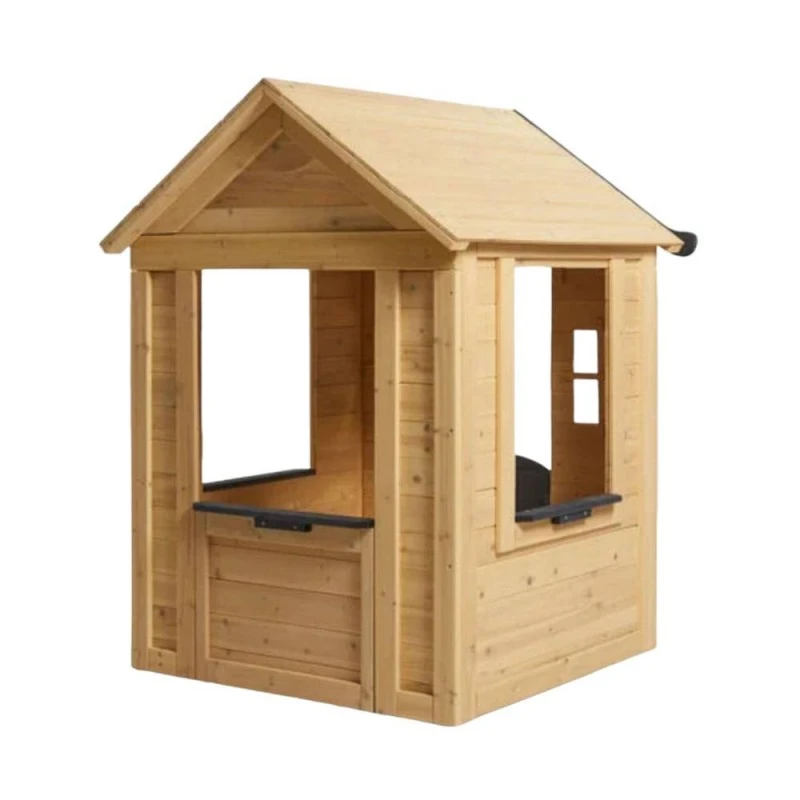 Детска Къща GINGER HOME, Дървена, Игра на Открито в Двора и Градината, 140 х 112 x 108 см.