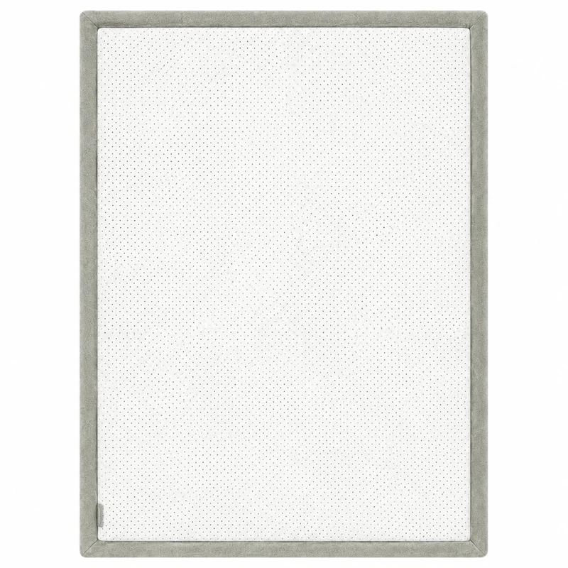 Детски Мемори Килим GINGER HOME LOLLA, 150 × 200 см, 3,5 см Дебелина, Кадифено Мек Водоустойчив Горен Слой, Мемори Пяна, Противохлъзгаща Основа, Сив
