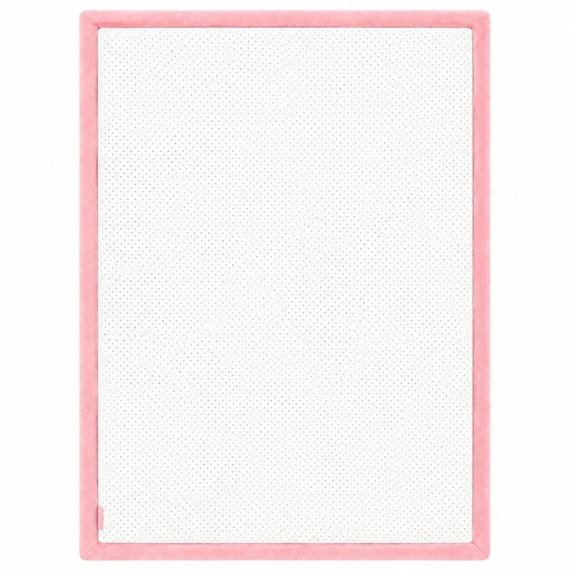 Детски мемори килим GINGER HOME LOLLA, 150x200 см, 3,5 см дебелина, кадифено мек водоустойчив горен слой, мемори пяна, противохлъзгаща основа, розов