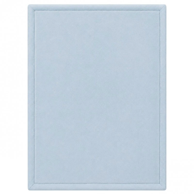 Детски Мемори Килим GINGER HOME LOLLA, 150x200 см, 3,5 см Дебелина, Кадифено Мек Водоустойчив Горен Слой, Мемори Пяна, Противохлъзгаща Основа, Син