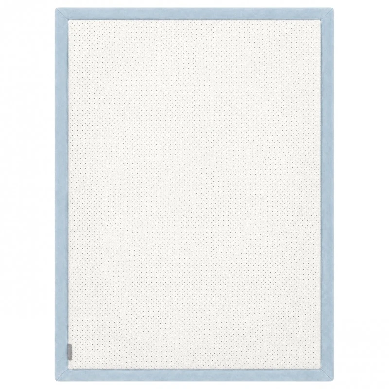 Детски Мемори Килим GINGER HOME LOLLA, 150x200 см, 3,5 см Дебелина, Кадифено Мек Водоустойчив Горен Слой, Мемори Пяна, Противохлъзгаща Основа, Син