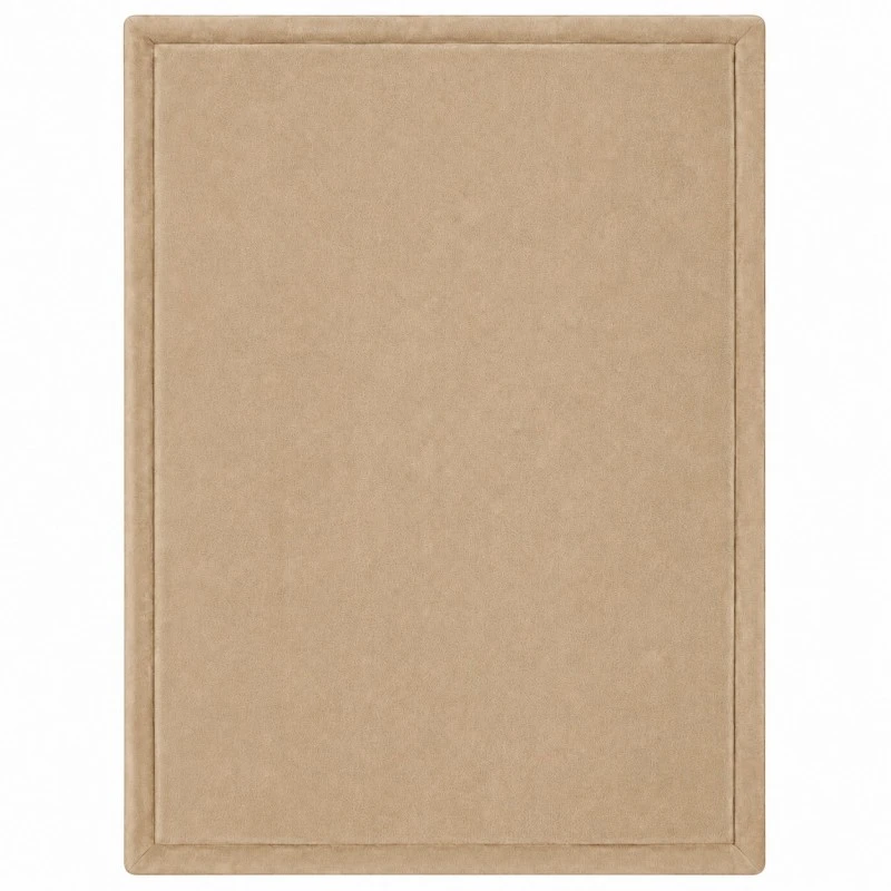 Детски Мемори Килим GINGER HOME LOLLA, 150x200 см, 3,5 см Дебелина, Кадифено Мек Водоустойчив Горен Слой, Мемори Пяна, Противохлъзгаща Основа, Бежов