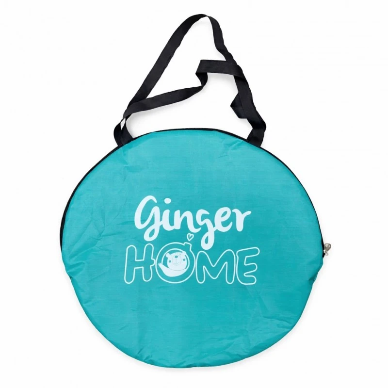 Детска Палатка за Игра Pop-Up GINGER HOME с UV Защита 50+ – Правоъгълна, Лека и Сгъваема, за Плаж и Градина, Зелена, 165×150×110 см