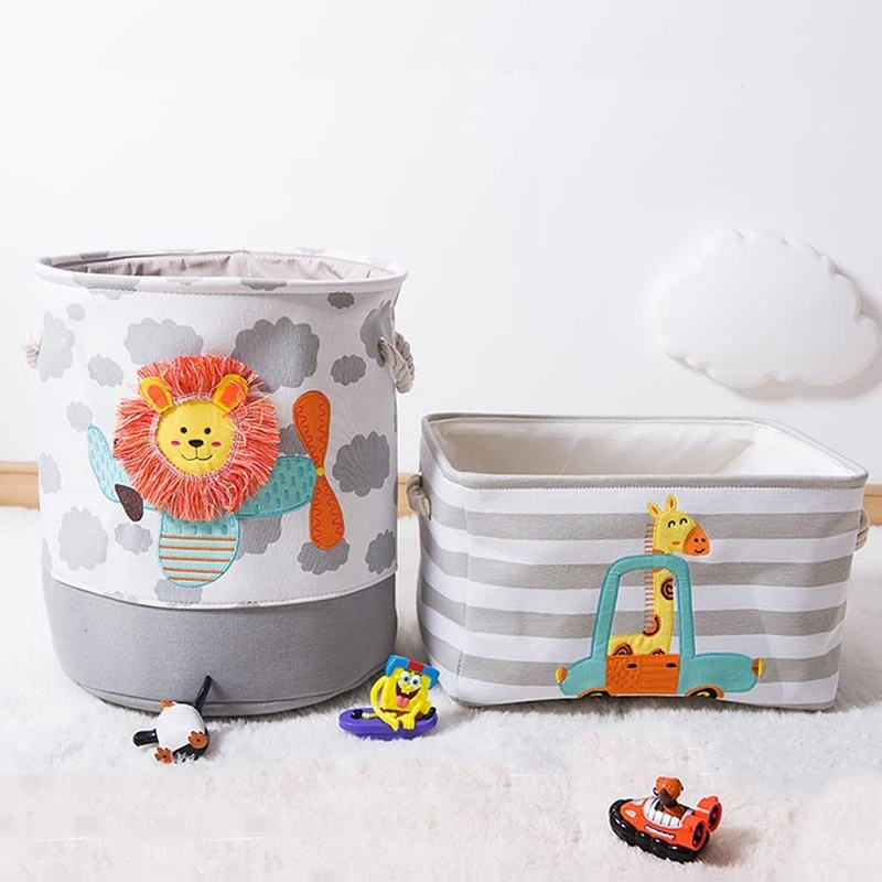 Кутия за Съхранение на Играчки, Дрехи, Козметика, Сгъваема, с Удобни Дръжки, за Детска стая, Спалня, Дневна - GIRAF продукт