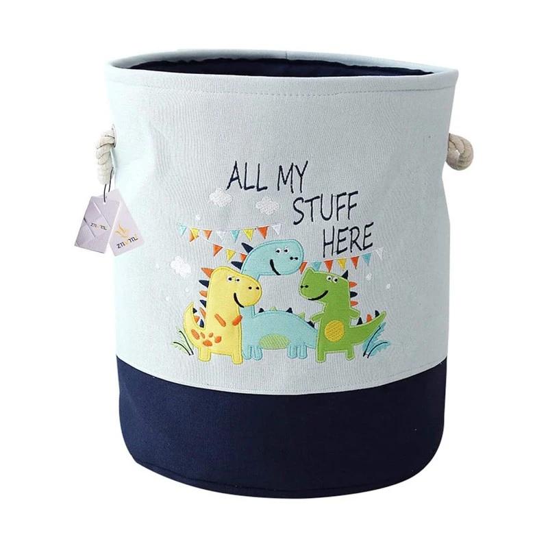 Кош за Играчки, Дрехи, Пране, Сгъваем, с Удобни Дръжки, за Детска стая, Спалня, Дневна - DINO