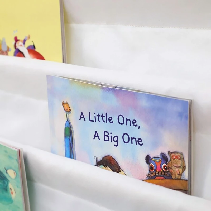 Детска Етажерка за Книги Дърво GINGER HOME, 6 Рафта, Монтесори 64x30x79 см