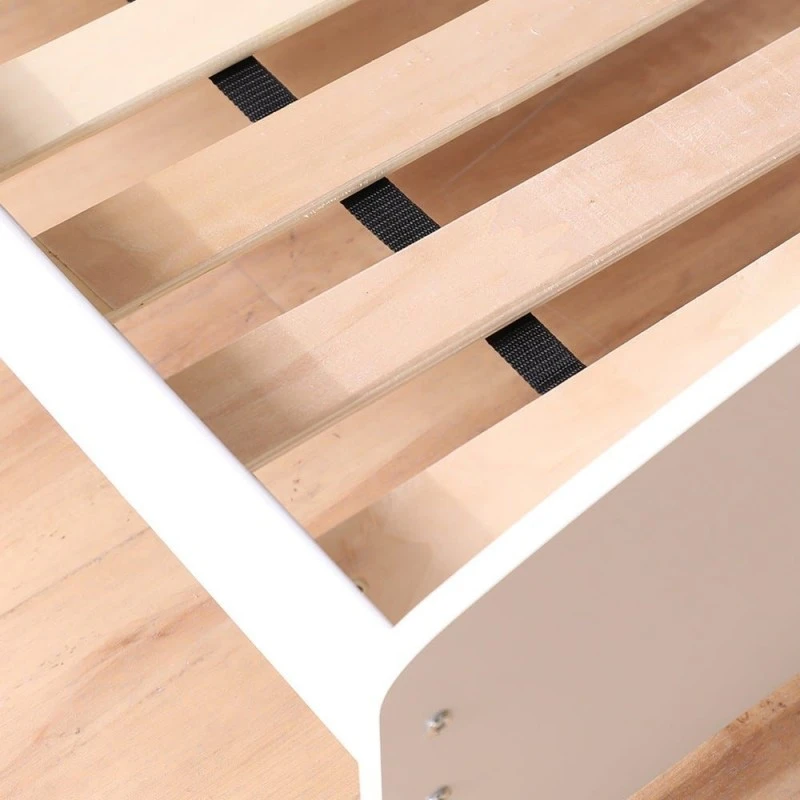 Детско Дървено Легло със Защита и Подматрачна Рамка 140/70 см – GINGER HOME