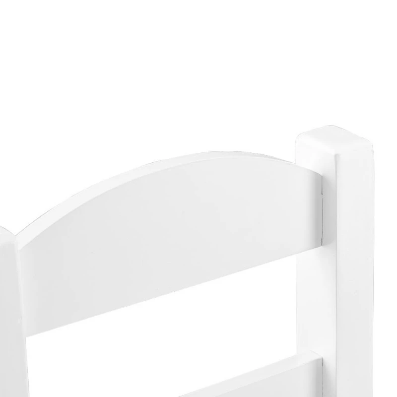 Детска Маса с 4 Столчета GINGER HOME, Дървен Комплект за Игра и Учение, Бял, 66x56x48 см