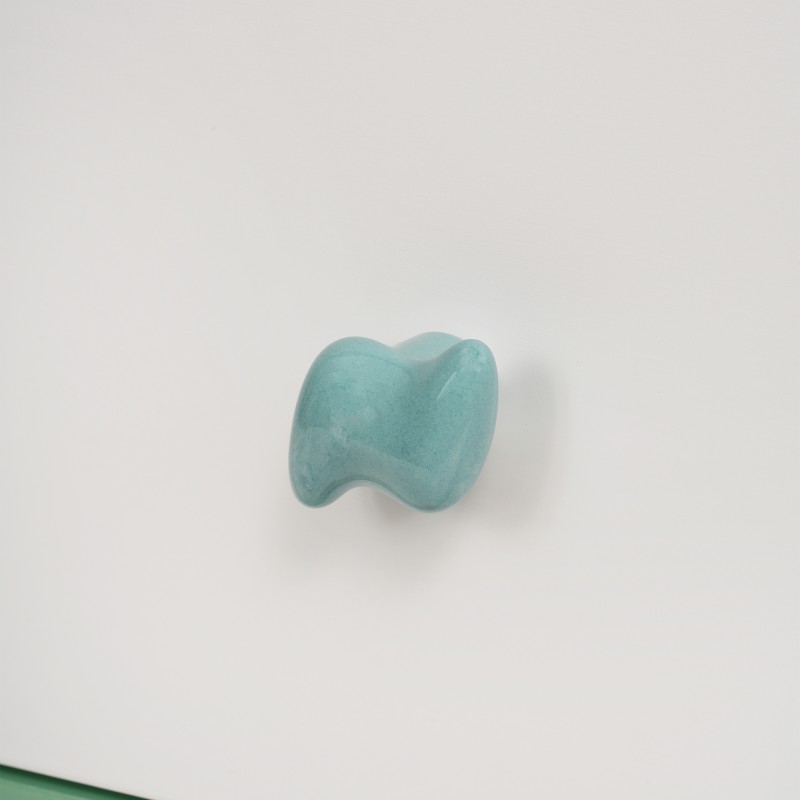 Детски Шкаф за Играчки и Дрехи GINGER HOME, Етажерка за Детска Стая с 2 чекмеджета, Мече, FOREST