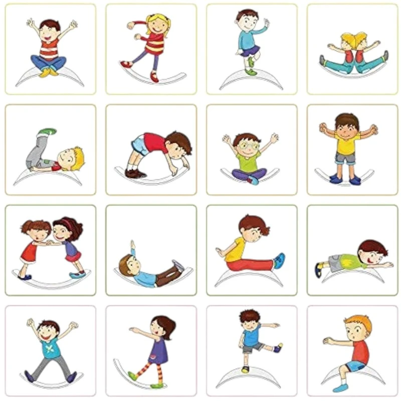 Дървена Дъска за Баланс Ginger Home – Безопасна Играчка за Деца, 82x30x15 см