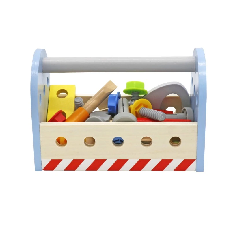 Дървени Инструменти в Кутия за Носене, Комплект за Игра, 22х12х15 см.