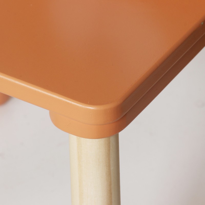 Детска Дървена Маса с 2 Столчета GINGER HOME – Мече и Зайче, Комплект за Игра и Учене