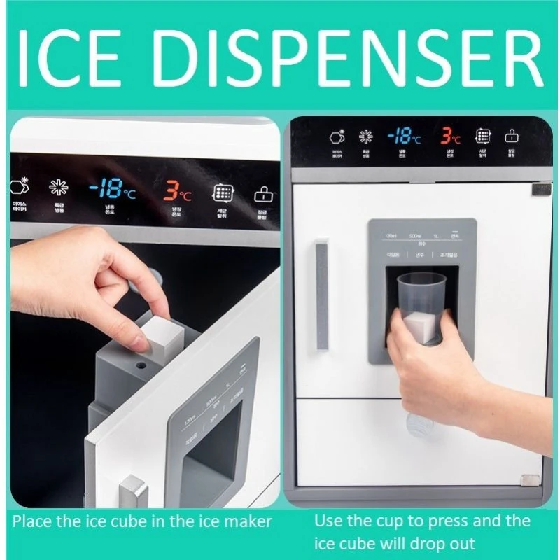 Детска Дървена Кухня със Звук, Светлина и Аксесоари за готвене  - WHITE/GREY