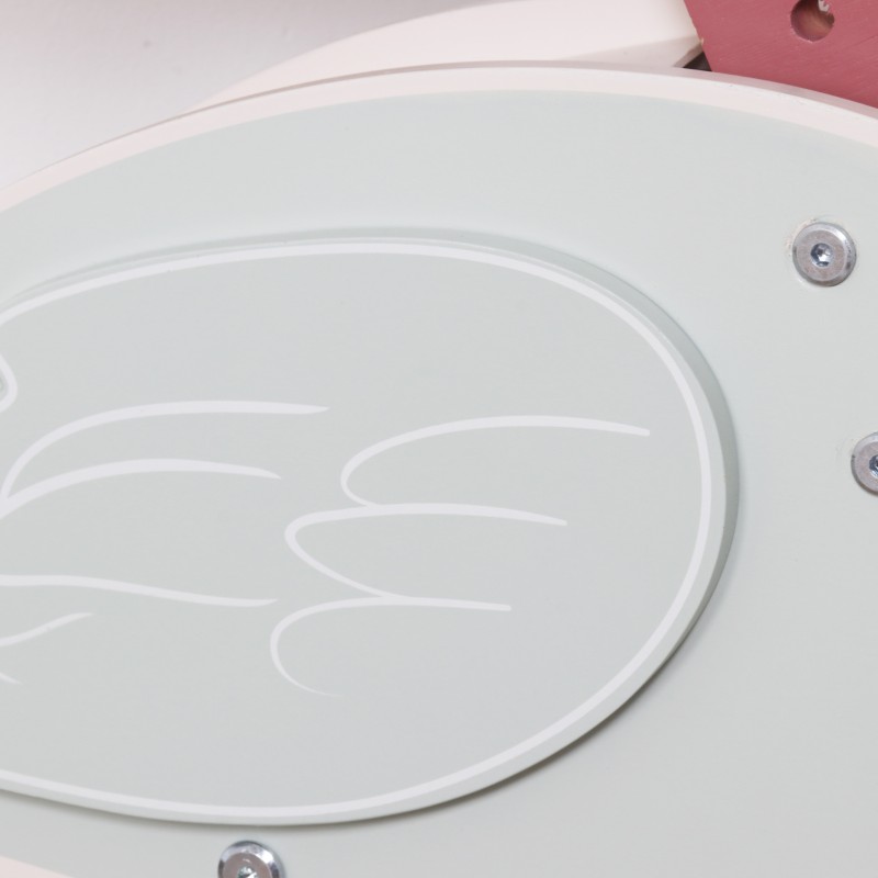 Детско Дървено Колело за Баланс GINGER HOME, Мотоциклет за Яздене с Кутия за Пица, 81x36x52 см