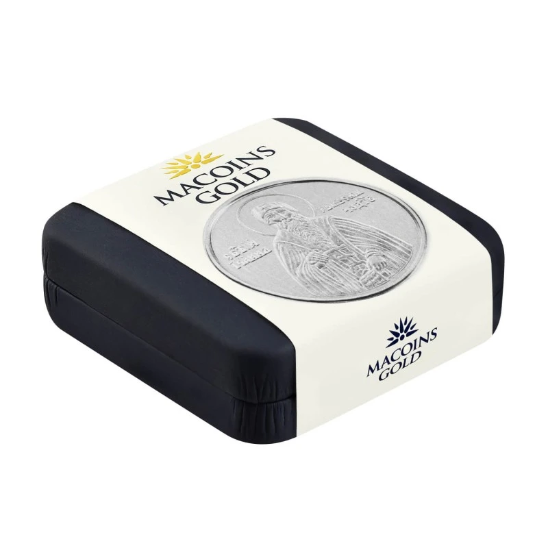 Сребърен медал Свети Йоан Рилски Чудотворец Macoins Gold