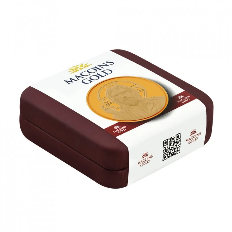 Златен медал Исус Христос Macoins Gold