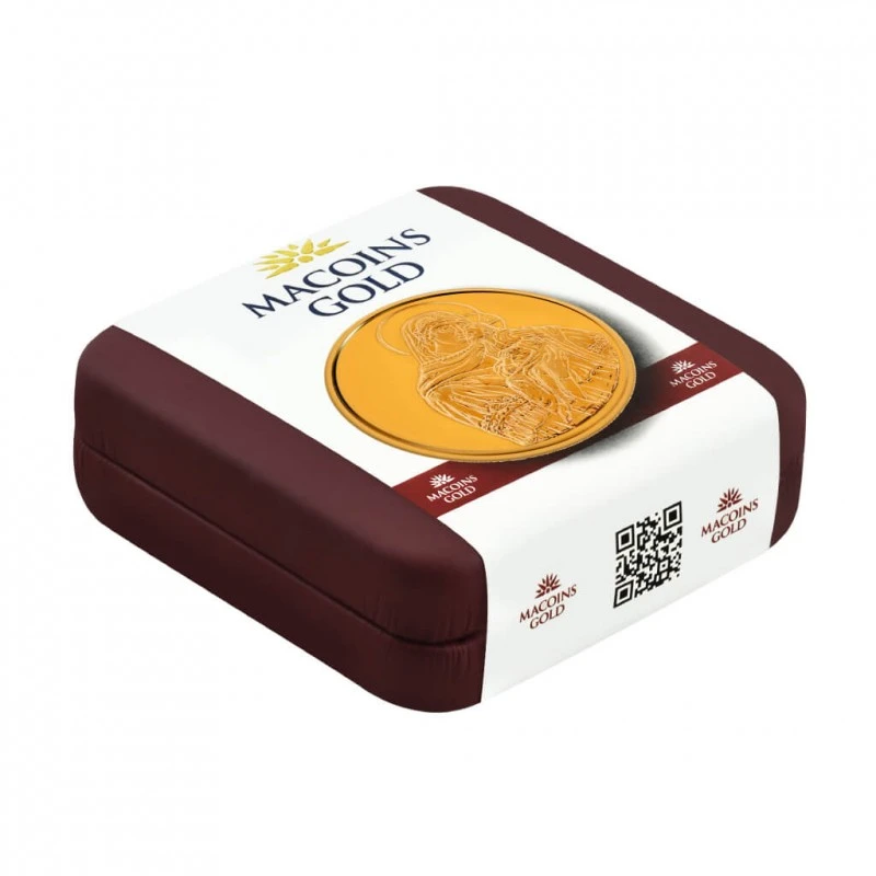 Златен медал Света Богородица Елеуса Macoins Gold