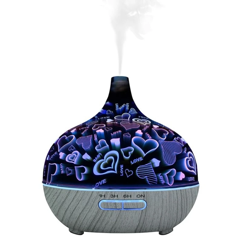 Ултразвуков дифузер за ароматерапия MAKEDA Botanics LOVE, 300 мл