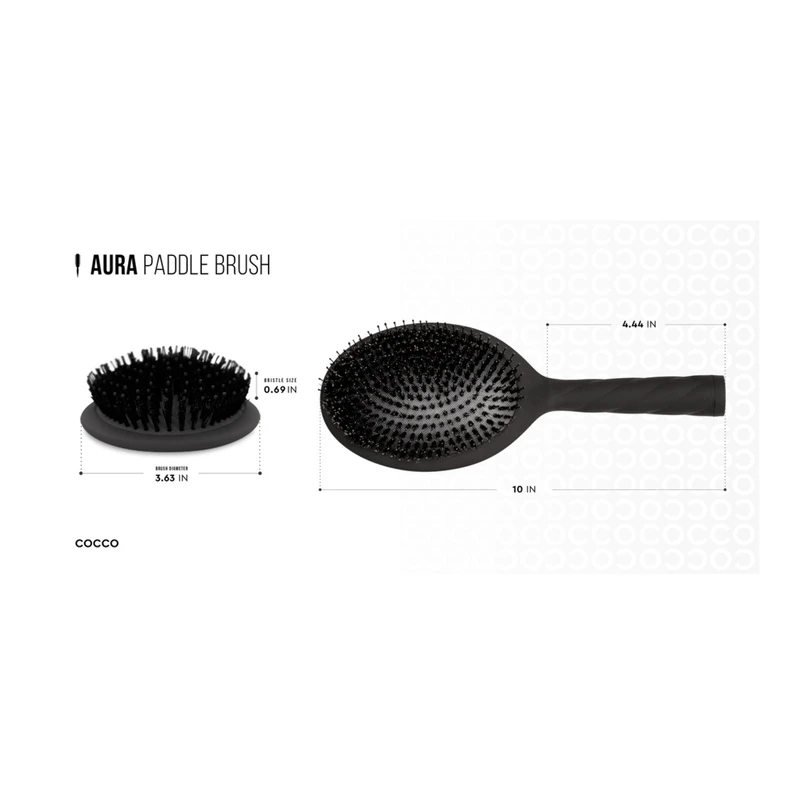 Комплект 4 броя професионални четки за коса Cocco Aura Brush Set, червени