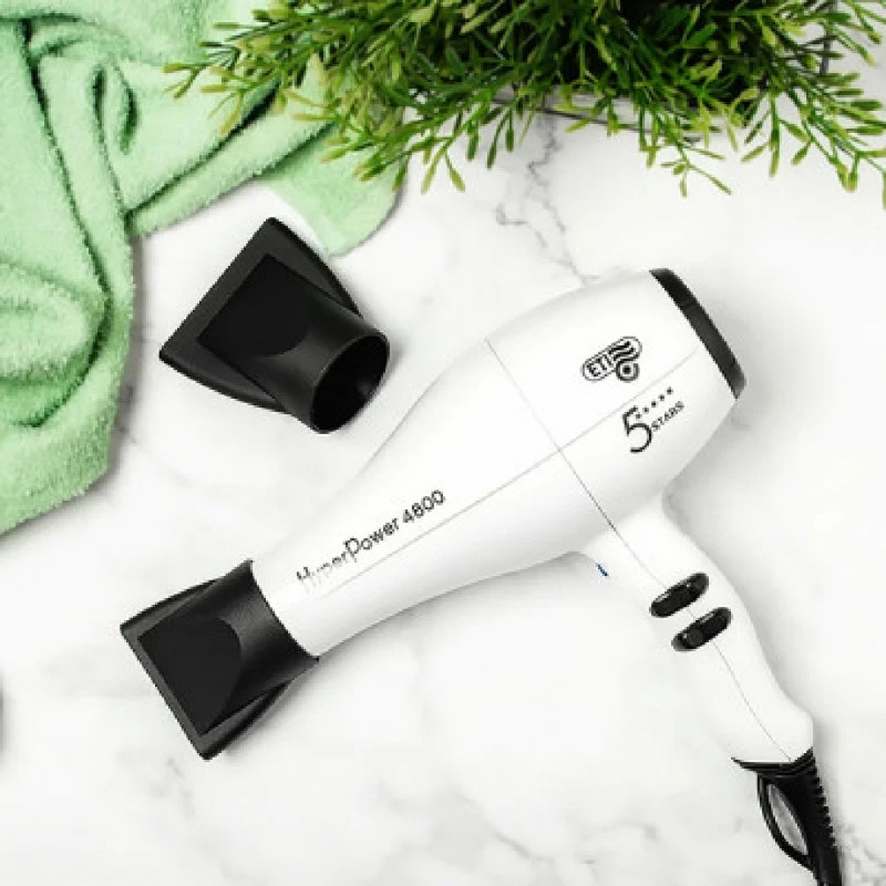 Професионален сешоар за коса Eti HyperPower 4800, 2600W, бял