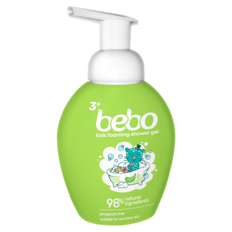 Детски душ гел на пяна за момче bebo 300 мл.