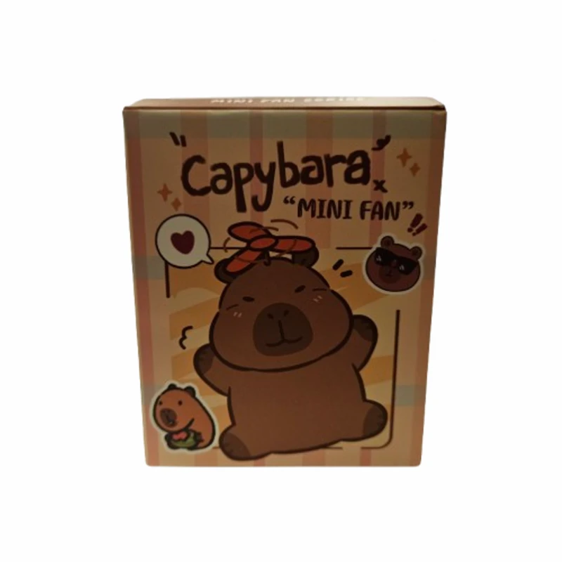 Играчка Капибара, Мини вентилатор, USB, Пластмасов, Интерактивна
