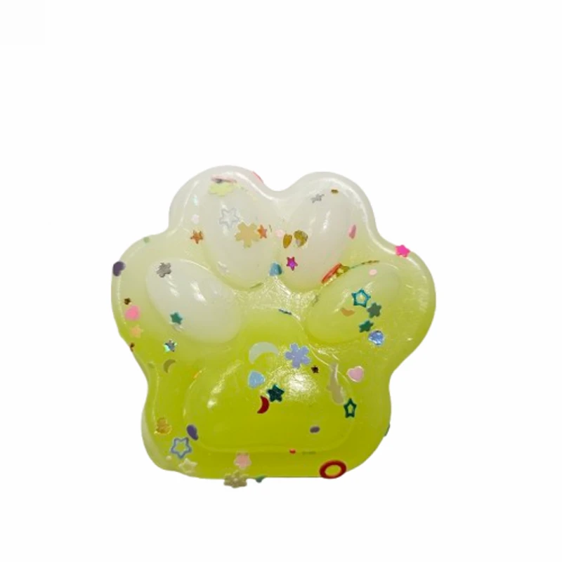 Играчка Таби лапа, Тип Mochi squishy, Anti stress, Силиконова, 6 см
