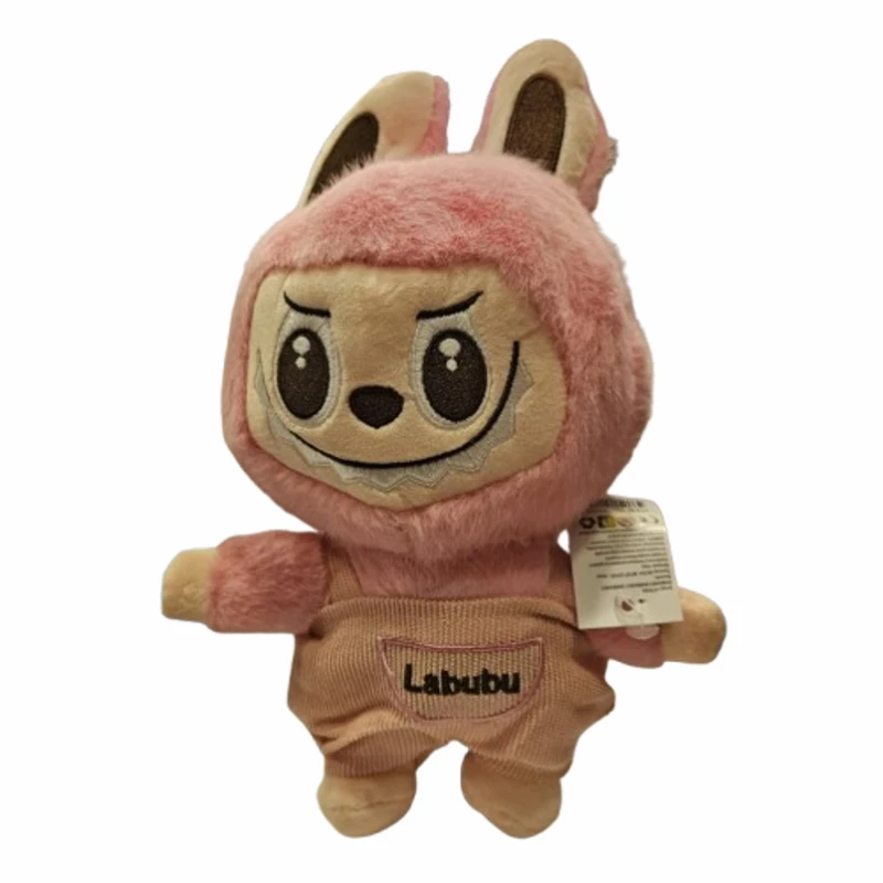 Играчка Labubu, Плюшена, Розова, 26 см