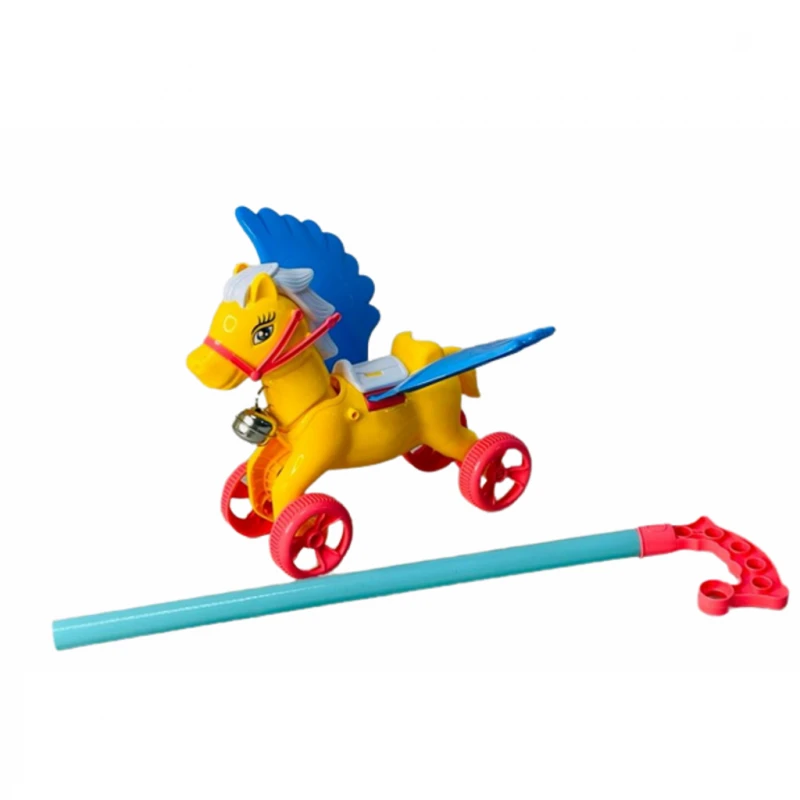 Играчка Ahelos, Кон, За бутане, Пластмасова, Жълт
