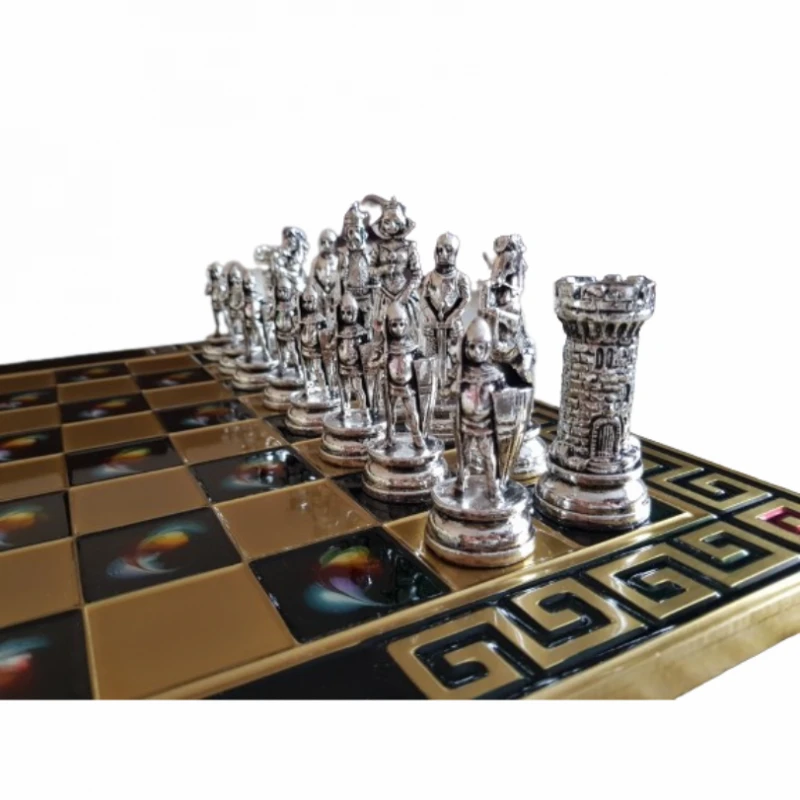 Шах Ahelos, Камелот, Метален, Син, 45х45