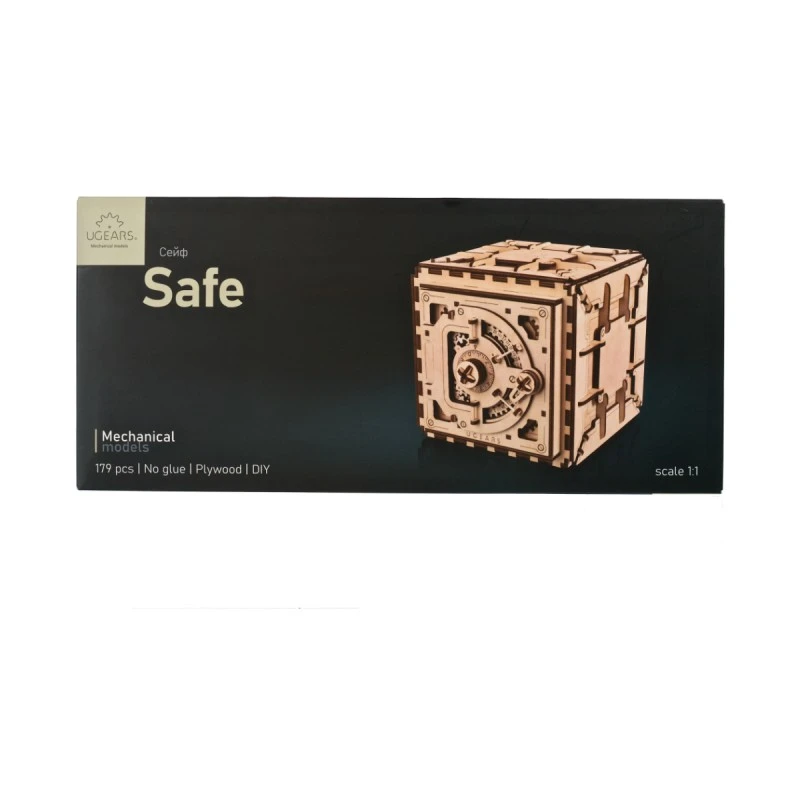 3D Пъзел Ugears Сейф--Дърво&nbsp;