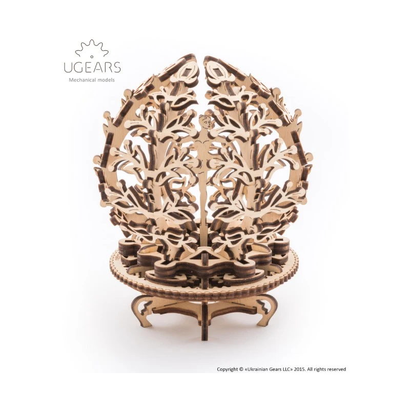 3D Пъзел Ugears Механично разтварящо се цвете