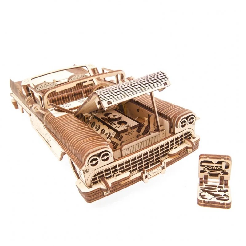 3D Пъзел Ugears Dream Cabriolet VM-05-3D модел Кабриолет&nbsp;