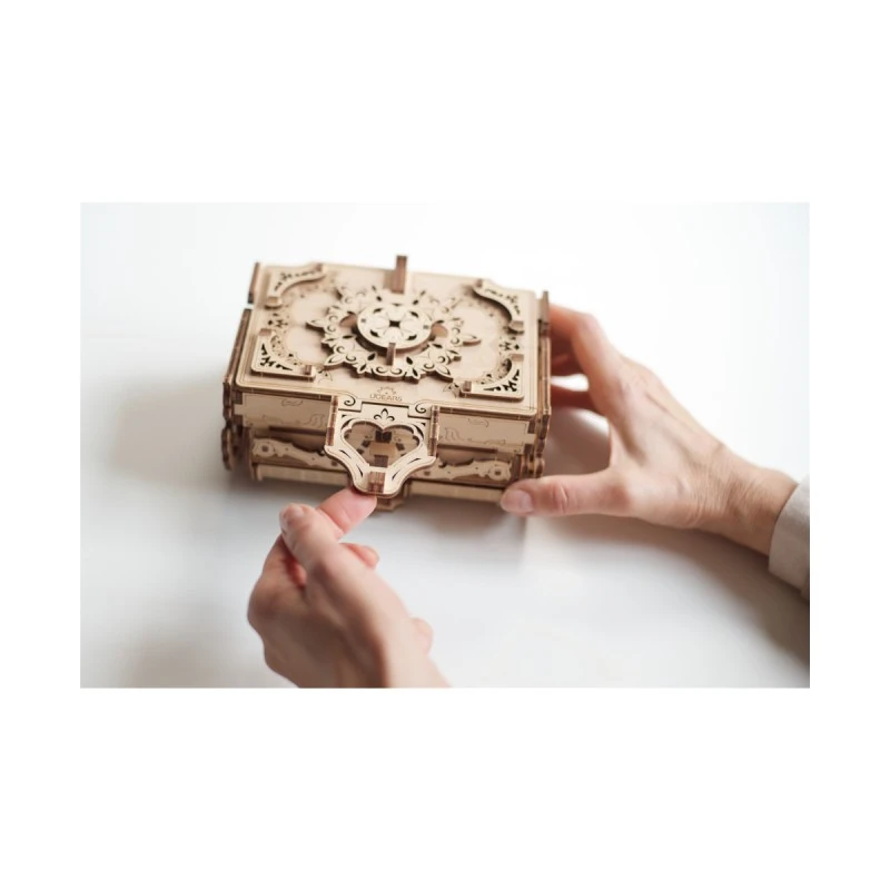 3D Пъзел Ugears Антикварна Кутия - Дърво