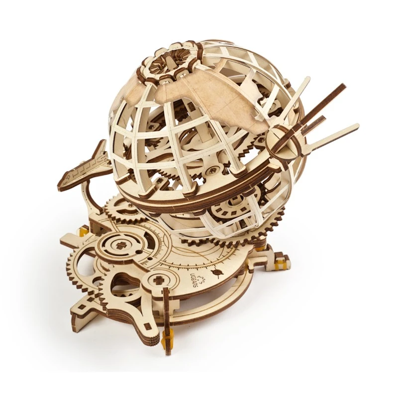 3D Пъзел Ugears Глобус-3Д модел-Дърво&nbsp;
