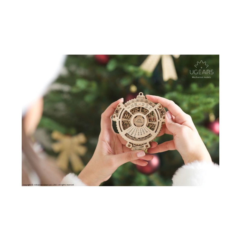 3D Пъзел Ugears Глобус-3Д модел-Дърво&nbsp;