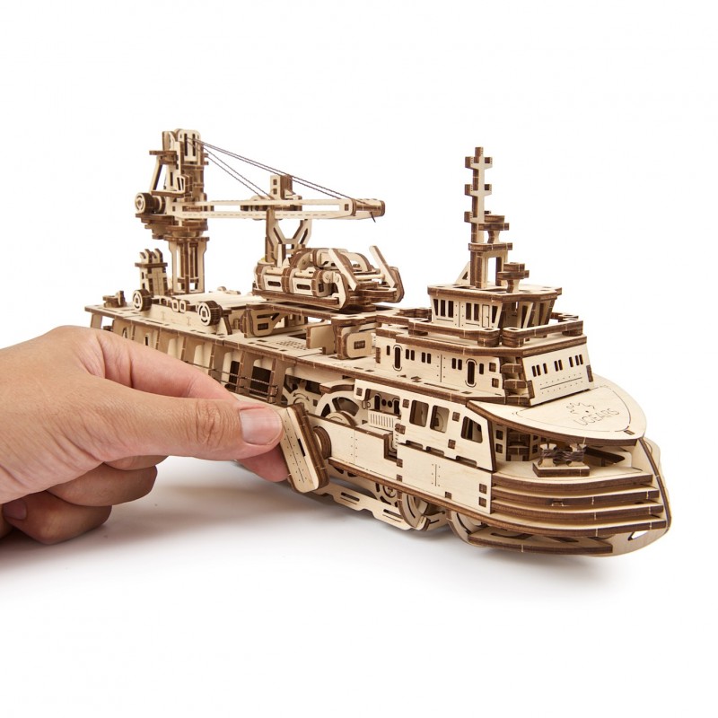 3D Пъзел Ugears Research Vessel-Изследователски Кораб&nbsp;