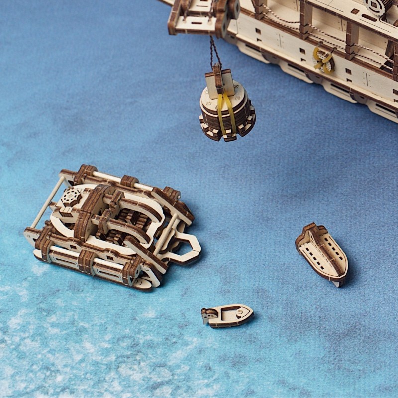 3D Пъзел Ugears Research Vessel-Изследователски Кораб&nbsp;