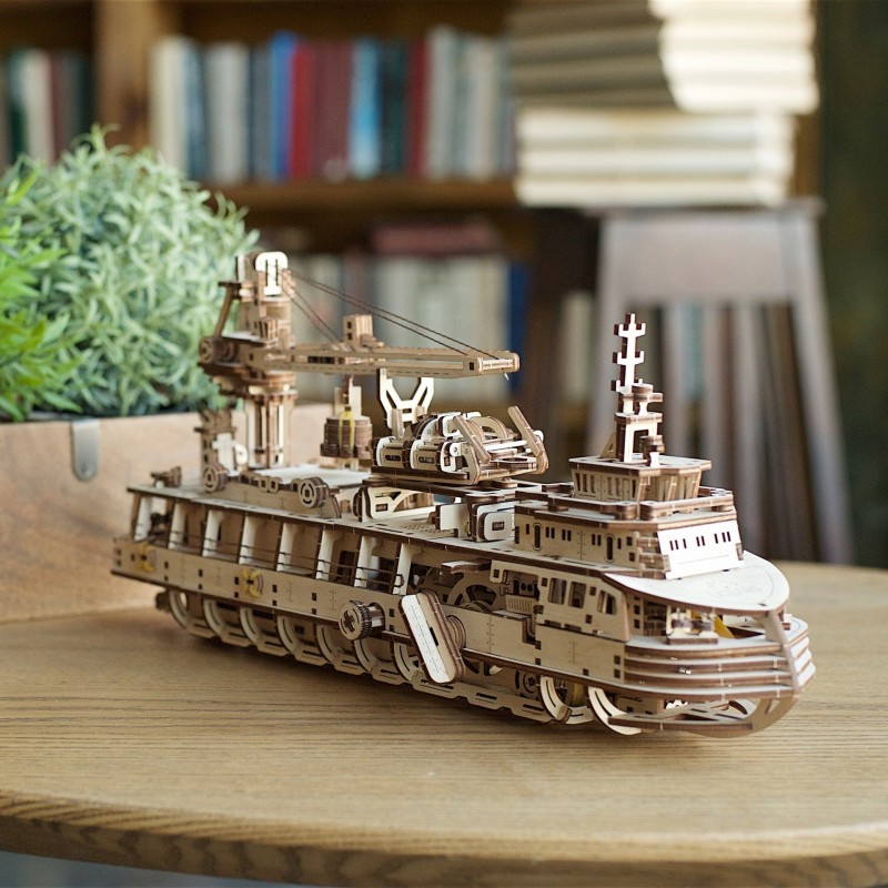 3D Пъзел Ugears Research Vessel-Изследователски Кораб&nbsp;