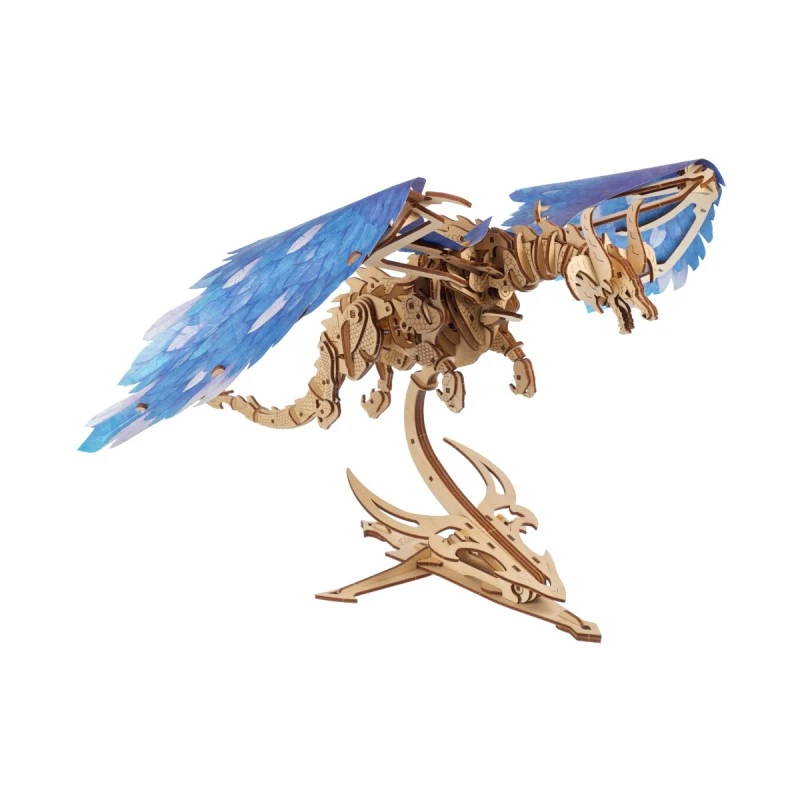 3D Пъзел Ugears Дракон в буря-3Д модел-Дърво&nbsp;