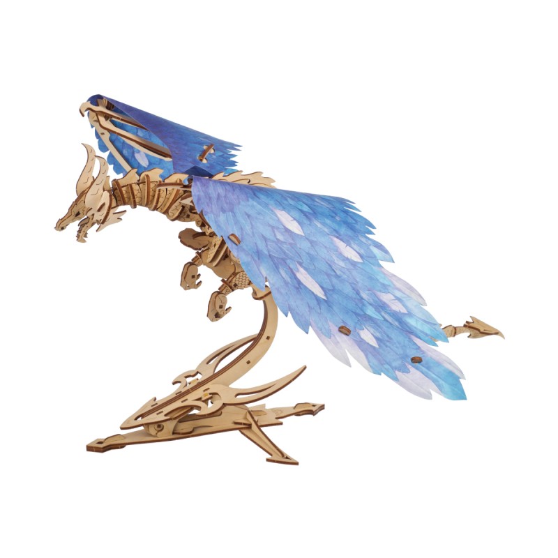 3D Пъзел Ugears Дракон в буря-3Д модел-Дърво&nbsp;