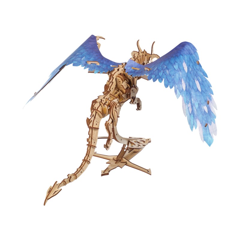 3D Пъзел Ugears Дракон в буря-3Д модел-Дърво&nbsp;
