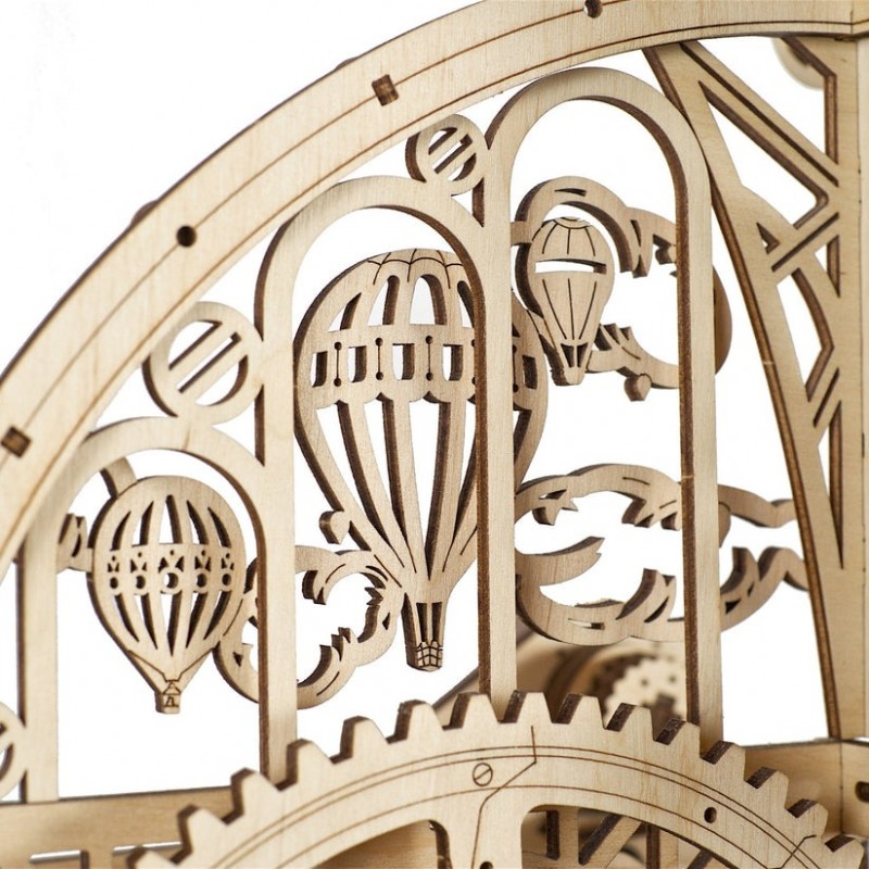 3D Пъзел Ugears Стенен часовник с махало--Дърво&nbsp;