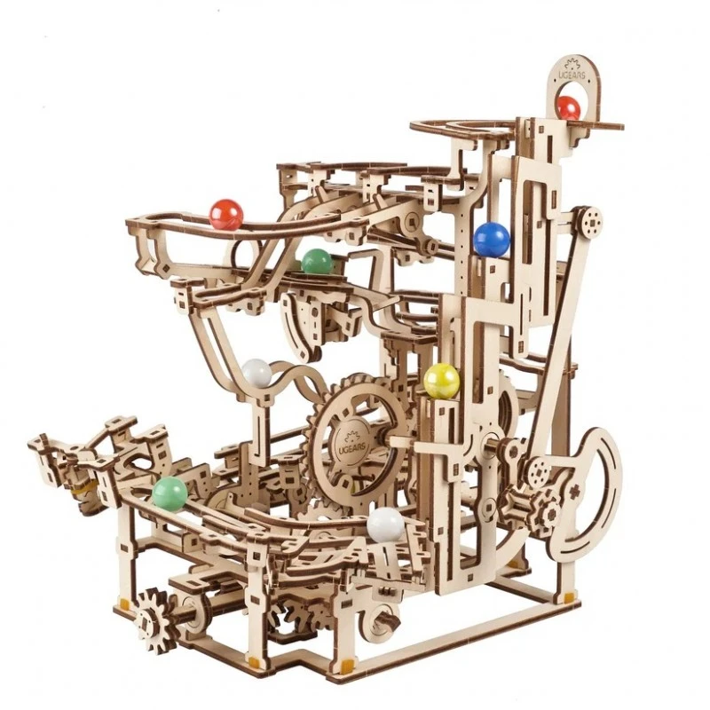 3D Пъзел Ugears Писта за топчета Стъпаловиден Подемник&nbsp;