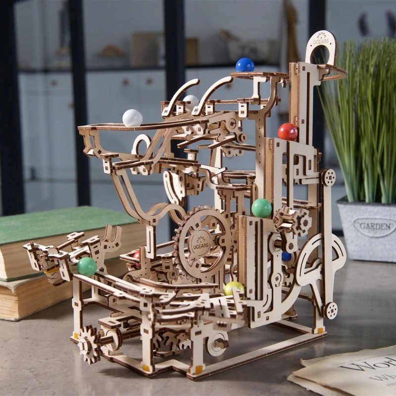 3D Пъзел Ugears Писта за топчета Стъпаловиден Подемник&nbsp;