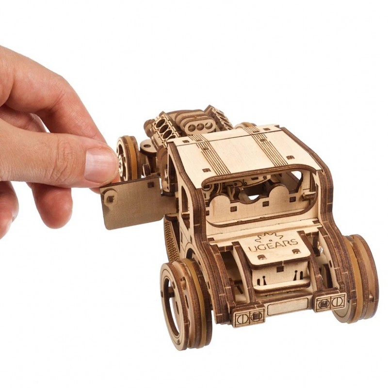 3D Пъзел Ugears Автомобил Hot Rod Furious Mouse&nbsp;
