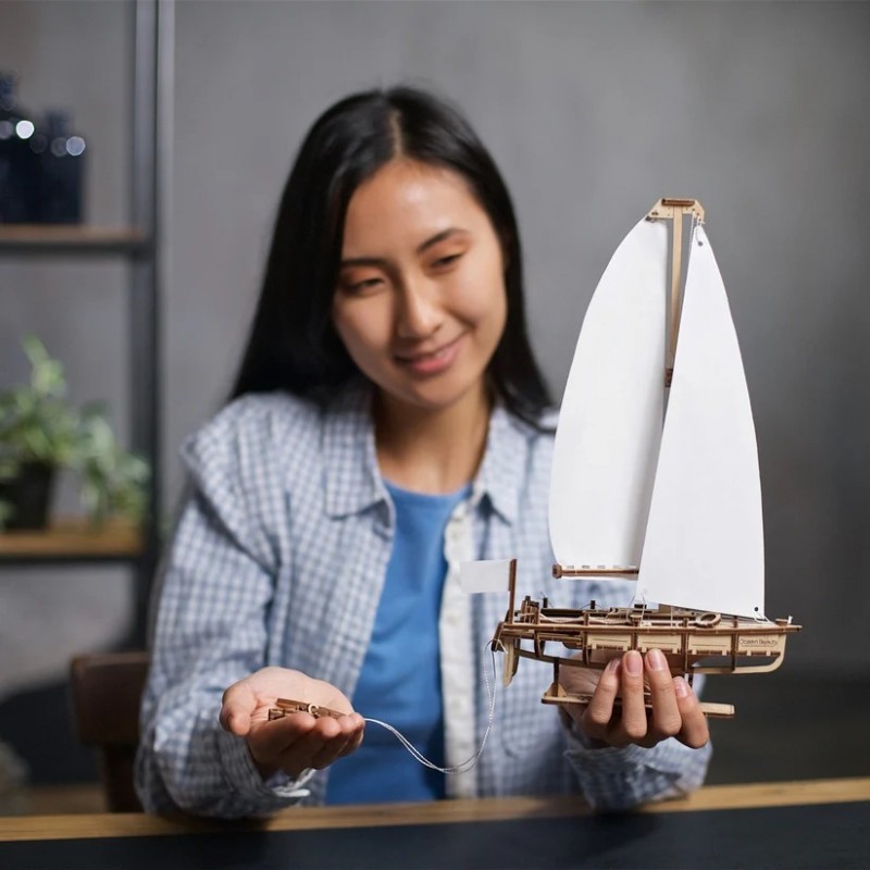 3D Пъзел Ugears Яхта Ocean Beauty Yacht-3Д мини мод&nbsp;