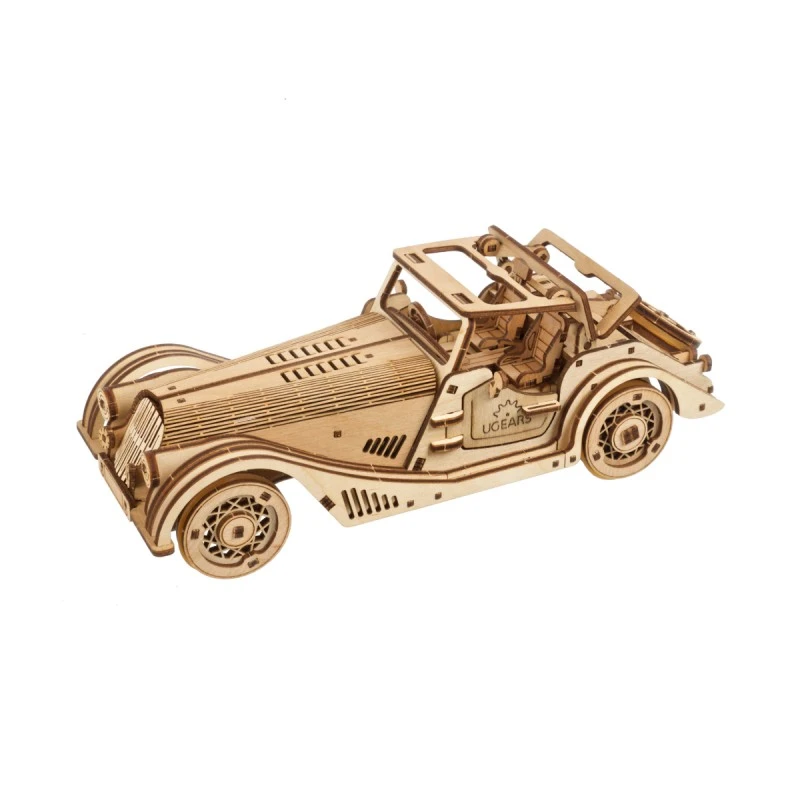 3D Пъзел Ugears Спортен автомобил-3Д модел-Дърво&nbsp;