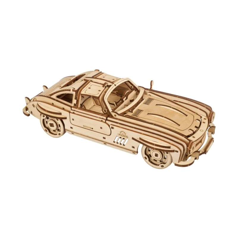 3D Пъзел Ugears Спортен Купе Автомобил-3Д модел-Дър&nbsp;